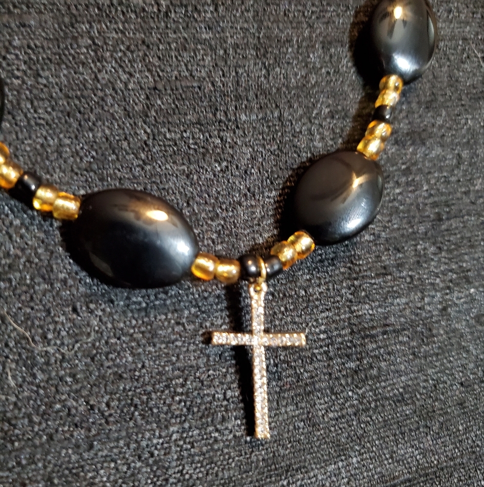 Cross Beaded Necklace